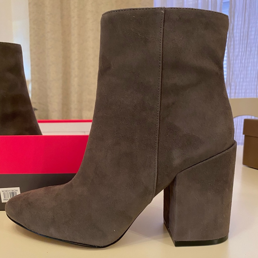 Brand New Gray Suede Booties!